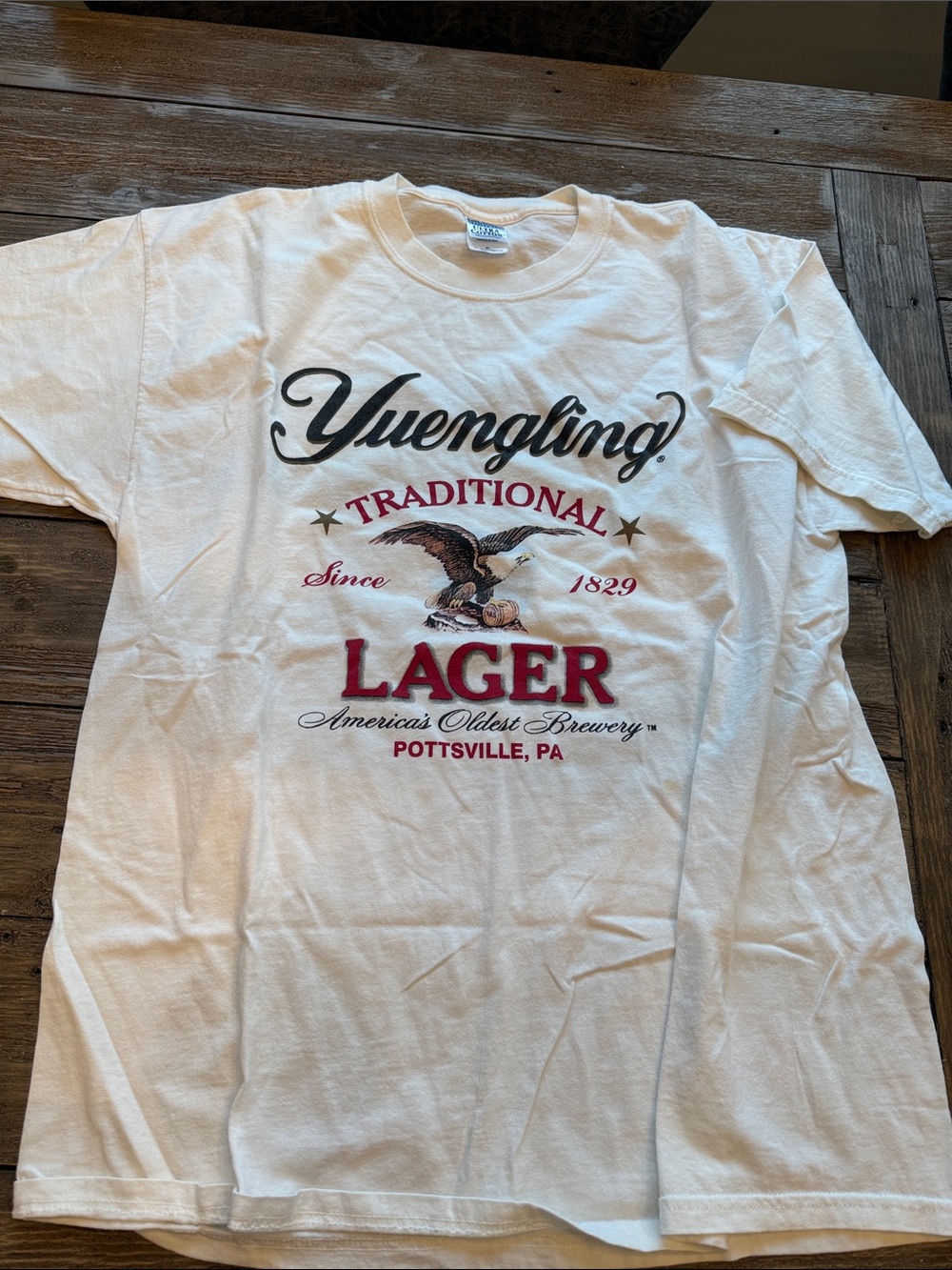 Gildan White Yuengling Traditional Lager Graphic Tee